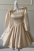 Champagne Sexy Satin Aline Homecoming Dress Short Prom Dress with Straps