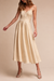 Champagne Short Wedding Dress V Neck Sleeveless A Line Tea Length Straps Bridal Gowns