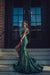 Charming Dark Green Mermaid Evening Dress Glitter High Split Beadings Prom Dress - Evening Dresses