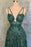 Charming Dark Green Tulle Long Evening Dress Sweetheart Sleeveless Formal Prom Dress - Prom Dresses