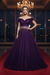 Charming Dark Purple Prom Gown - Celebrity Scene