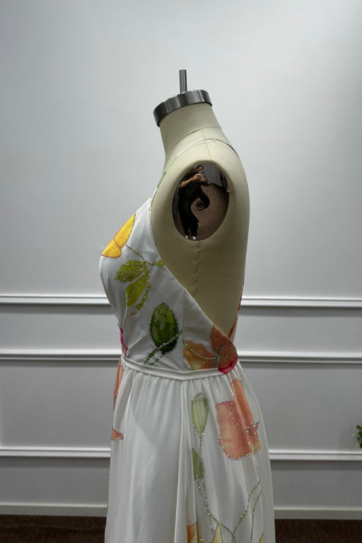 Charming Halter Sleeveless Sequined A-Line Prom Dress - Prom Dresses