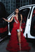 Charming Sleeveless Beadings Red Prom Dress Sequined with High Slit - Prom Dresses