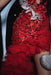 Charming Sleeveless Beadings Red Prom Dress Sequined with High Slit - Prom Dresses
