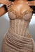 Strapless Sleeveless Long Mermaid Split Prom Dress With Pleated