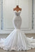 Charming Sleeveless Spaghetti Straps Mermaid Wedding Dress with Ruffles - wedding dress