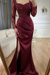 Charming Scoop Neck Beaded Lace Ruched Satin Side Split Prom Dress