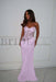 Charming Sweetheart Lace Mermaid Prom Dress Sleeveless - Lilac