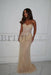 Charming Sweetheart Lace Mermaid Prom Dress Sleeveless - Champagne