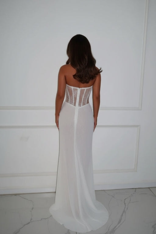 Charming Sweetheart Lace Mermaid Prom Dress Sleeveless