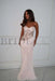 Charming Sweetheart Lace Mermaid Prom Dress Sleeveless - Light Pink