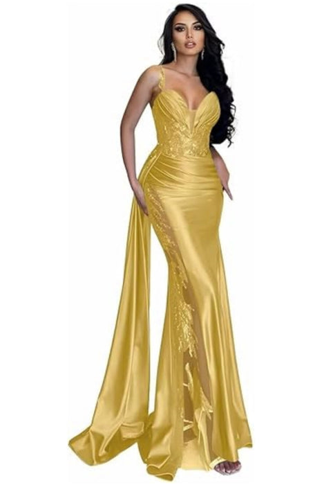 Charming Sweetheart Mermaid Prom Dress Long With Lace Appliques - Prom Dresses