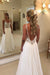 Charming V-Neck Sleeveless Appliques A-Line Floor-Length Prom Dresses - wedding dresses