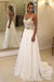 Charming V-Neck Sleeveless Appliques A-Line Floor-Length Prom Dresses - wedding dresses
