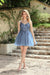 Chic A-Line Tulle Short Party Dresses with Straps V-neck Beadings Formal Dress - Prom Dresses