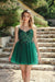 Chic A-Line Tulle Short Party Dresses with Straps V-neck Beadings Formal Dress - Prom Dresses
