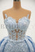 Chic Blue evening dresses long lace Prom dresses - Prom Dresses
