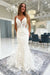 Chic Ivory Mermaid Wedding Dress Tulle lace Appliques Bridal Gown wedding dresses