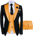 Omar Chic Orange Shawl Lapel Three Pieces Prom Suits