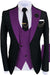 Newman Purple Shawl Lapel Three Pieces Bespoke Prom Suits