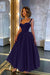 Chic Glittering Straps Sweetheart Sleeveless A Line Prom Dress With Sequins