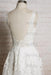 Chic V-neck Appliques Tulle A-line Wedding Dress - Wedding Dresses