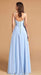 Elegant Chiffon Bridesmaid Dresses Aline V-Neck with Front Split