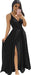 Elegant Chiffon Bridesmaid Dresses Aline V-Neck with Front Split
