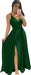 Elegant Chiffon Bridesmaid Dresses Aline V-Neck with Front Split