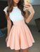 Chiffon Jewel Sleeveless A-line Short/Mini With Lace Prom Dresses - Prom Dresses