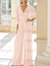 Petal chiffon mother of the bride jumpsuit with pockets and kimono sleeves