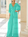 Spa chiffon mother of the bride jumpsuit with pockets and kimono sleeves