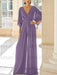 Tahiti chiffon mother of the bride jumpsuit with pockets and kimono sleeves