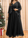 Christmas sequin lace trim mother of the bride chiffon dress with jacket