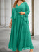 Jade sequin lace trim mother of the bride chiffon dress with jacket