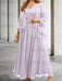 Lilac sequin lace trim mother of the bride chiffon dress with jacket