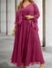 Orange sequin lace trim mother of the bride chiffon dress with jacket