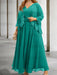 Pool sequin lace trim mother of the bride chiffon dress with jacket