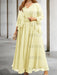 Yellow sequin lace trim mother of the bride chiffon dress with jacket