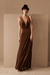 Velour Dress - Chocolate Brown