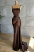 Chocolate glitter evening dresses floor-length Prom Dress - Prom Dresses