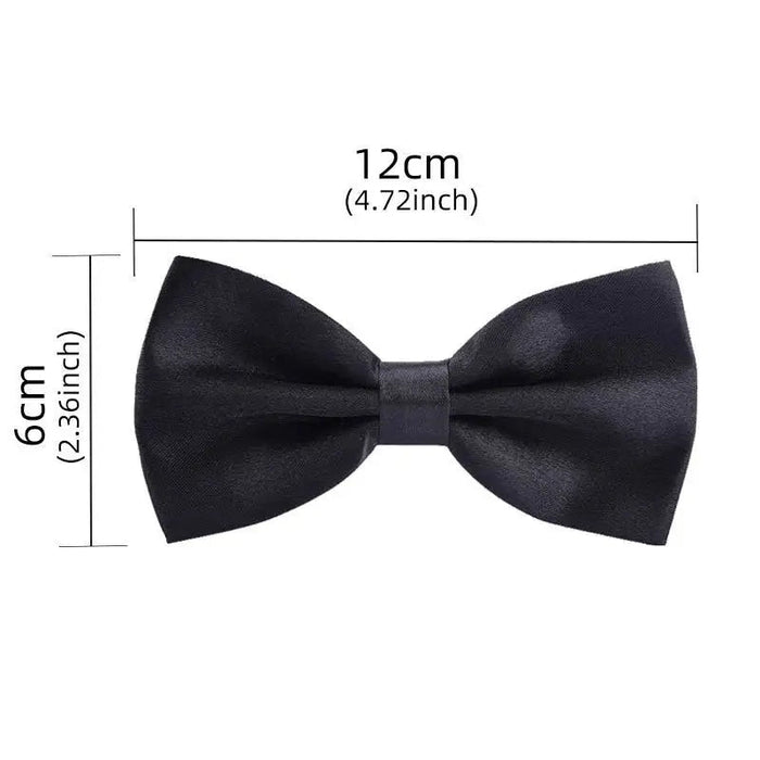 Classic Men Bowtie Boys Grils Children Bow Tie Solid Color Wedding Ties Accessories