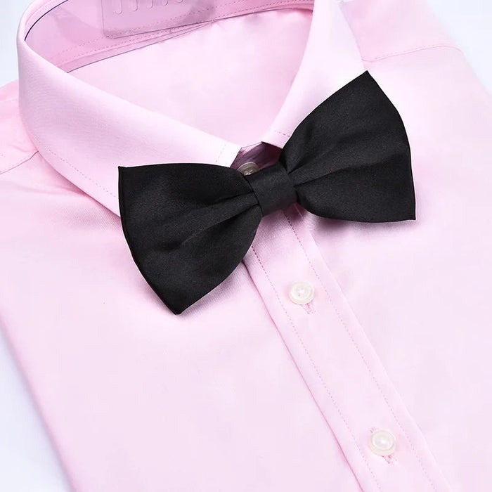 Classic Men Bowtie Boys Grils Children Bow Tie Solid Color Wedding Ties Accessories