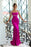 Crystal Studded Strappy Mermaid Prom Gown