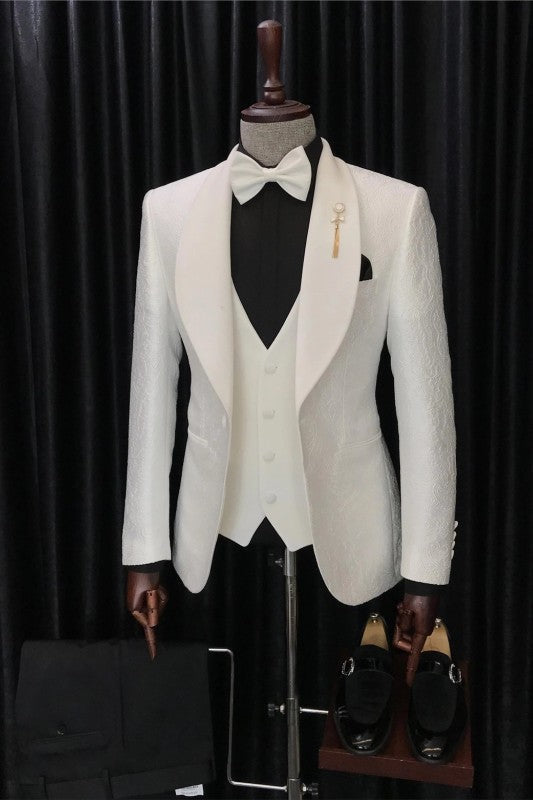 Slim Fit Wedding Suits For Men Custom Made Mens 3 Piece Suit