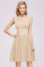 Bridelily Pretty V-Neck Short Sleeveless Lace Bridesmaid Dresses Online