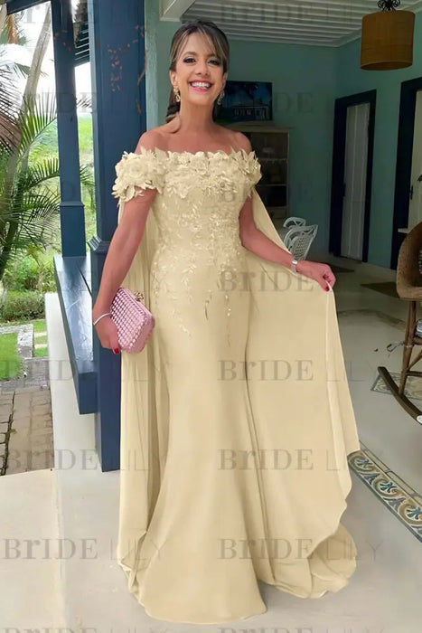 Chiffon Mother of the Bride Dress Long On Sale-Bridelily Chiffon Mother of the Bride Dress Long On Sale-Bridelily