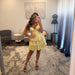 Daffodil Plus Size Halter Corset Tiered Homecoming Dress Short with Pearl