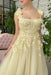 Daffodil Sleeveless Strapless Mermaid Evening Dress with Flowers