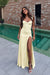Daffodil Sweetheart Satin Prom Dress Mermaid with Front Split
